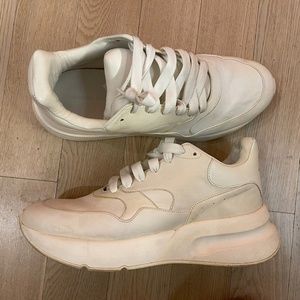 Alexander McQueen Men White Sneakers 44/11
